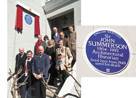 Property News: Writer who saved Georgian Camden gets Blue Plaque – Acknowledgement for Sir John Summerson property-summerson-plaque