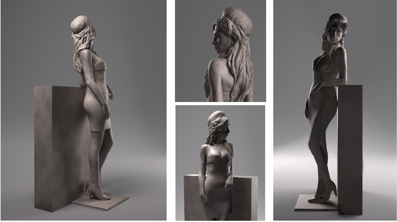 Winehousestatue