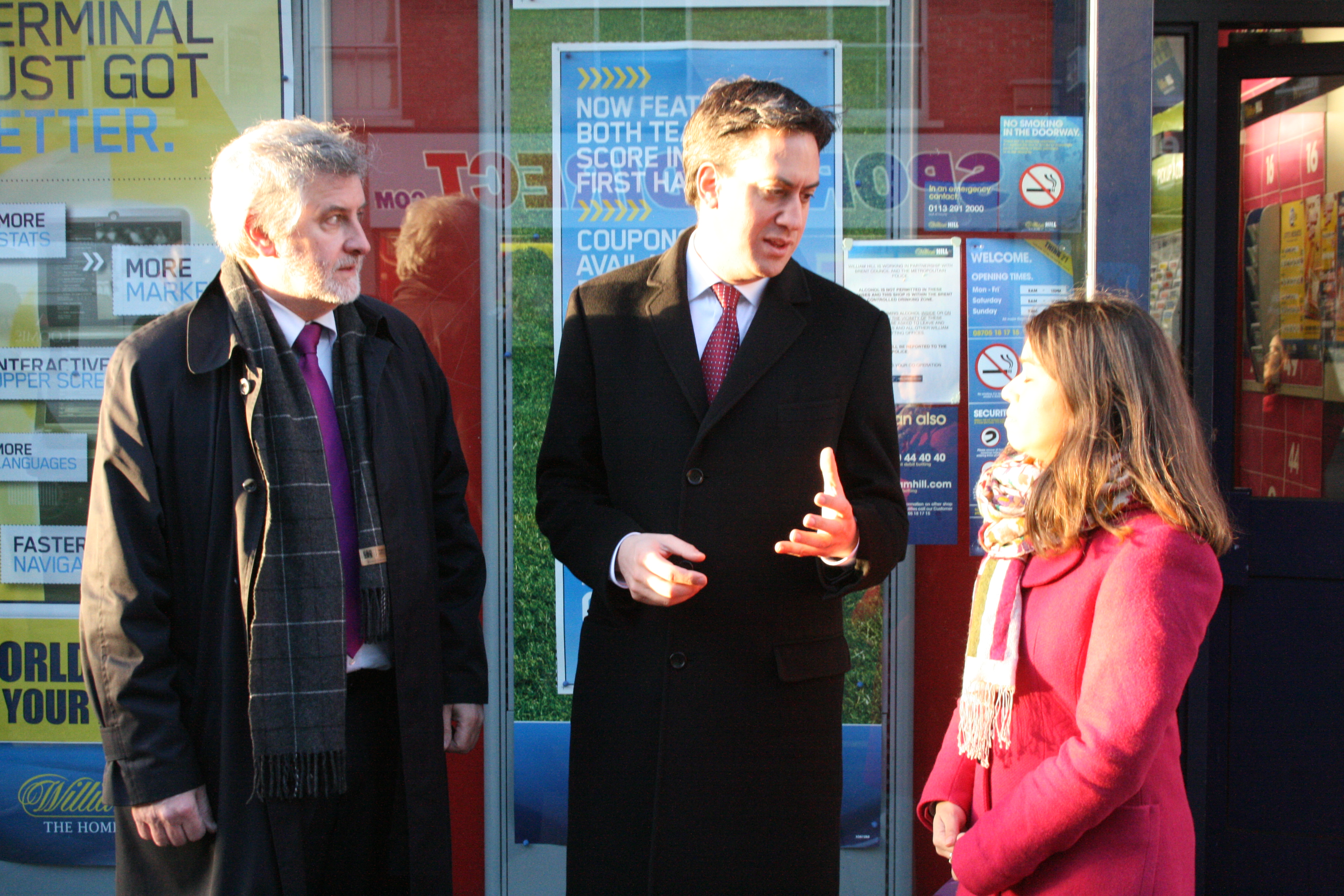 Ed Miliband vows roulette machine clampdown during Kilburn High Road tour IMG_7338