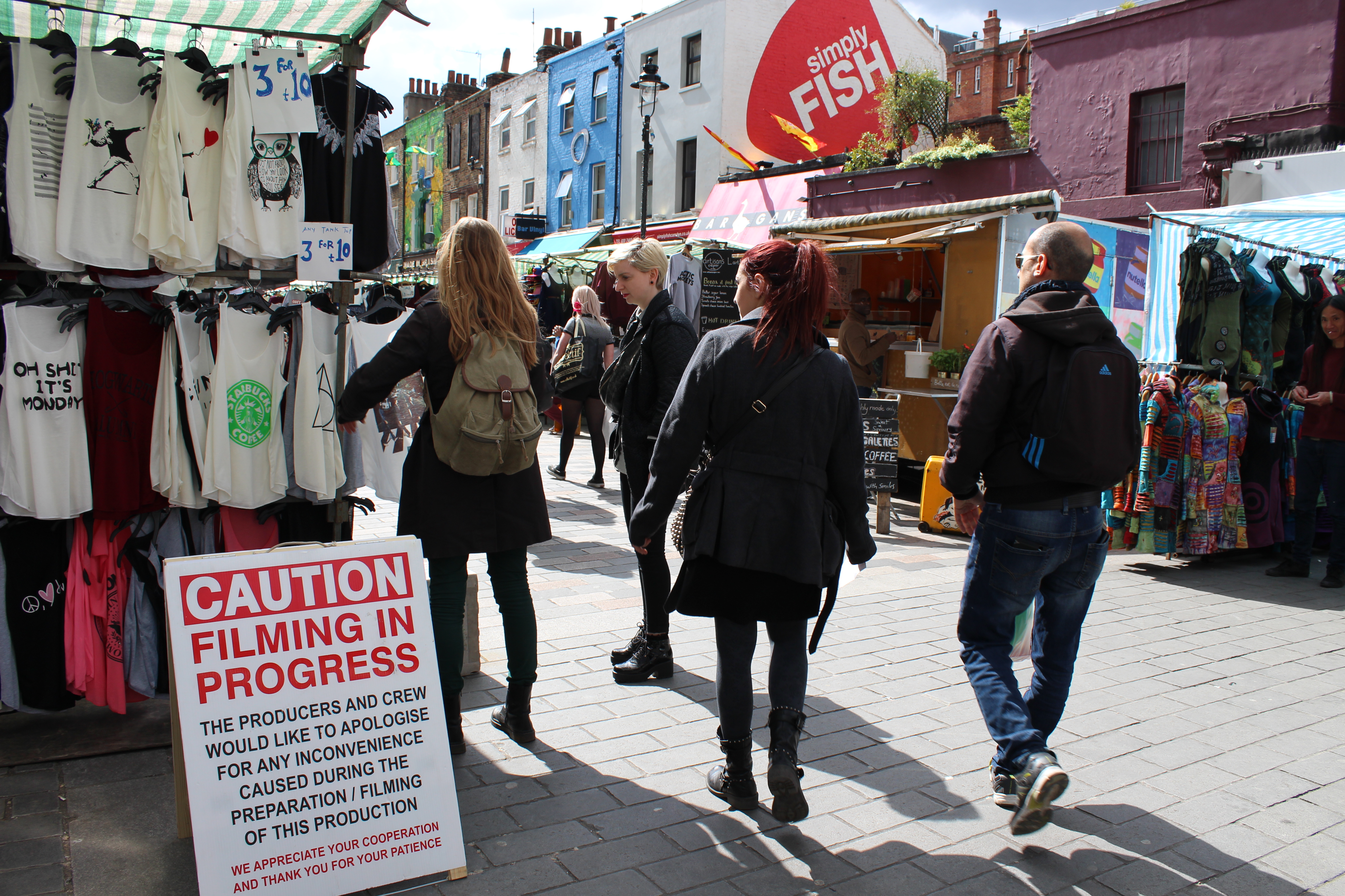 Film crew tape off Camden Town street to shoot new BBC crime drama IMG_0075