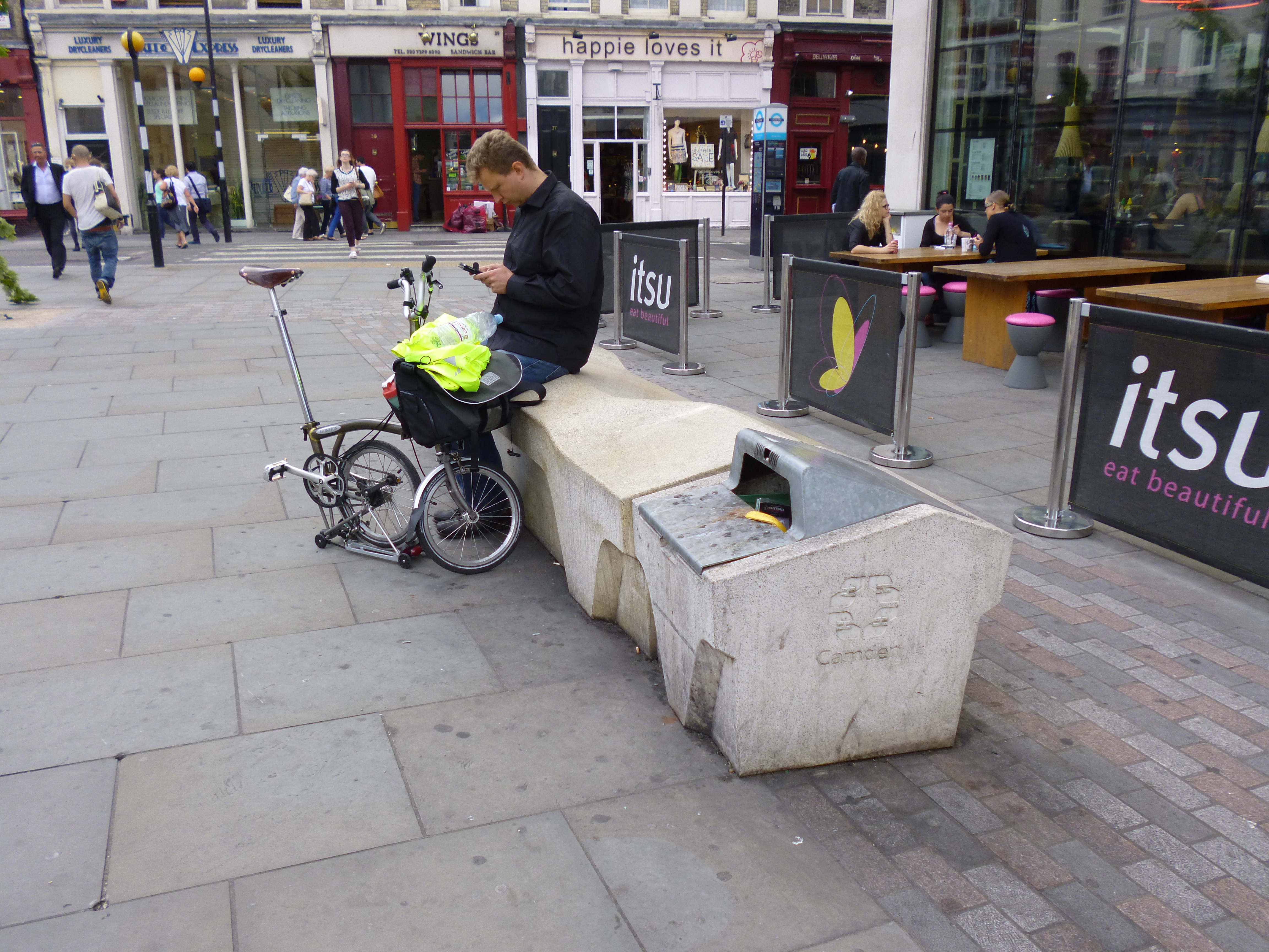 Studs to beat the homeless? Now Camden Council is attacked for benches designed to foil rough sleepers P1000480
