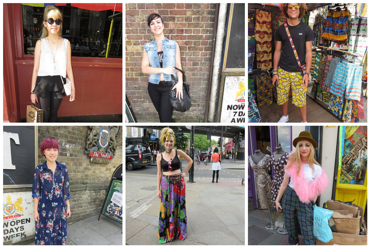 Camden street style #15: Floral print dresses and candy floss scarves collage_0