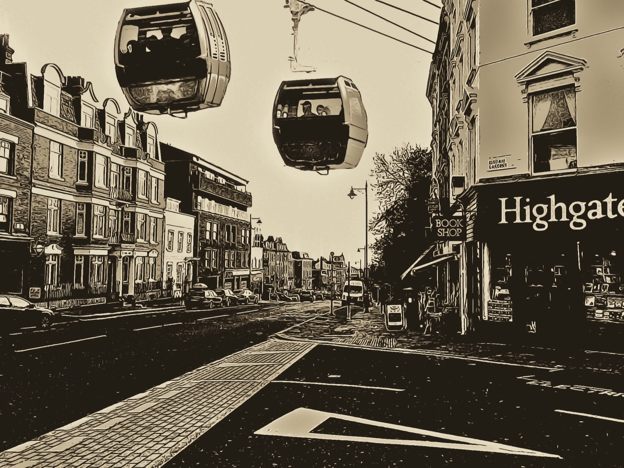 Could a cablecar system link Archway with Highgate village? Camden
