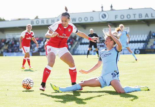 Arsenal Ladies lose out to Man City WSL 1: Arsenal Ladies FC v Manchester City Women