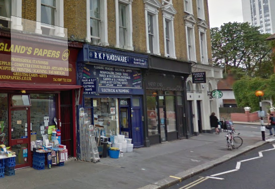 Arts college wants to expand into former hardware shop RKP Hardware, closed down, Belsize Park, England's Lane