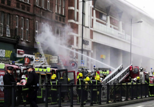 Finchley Road fire Picture: Shademan Irvanipour