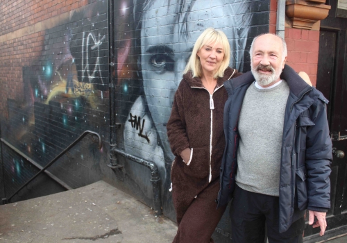 Veronica Beatty and Micky West, part of the cab office team West Hampstead Billy Fury Way