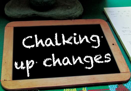 Chalking up changes! Chalk