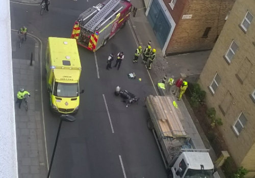 Highgate Road was closed during rush hour PICTURE: Martin Hart