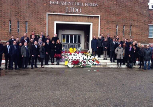 Glyn Roberts funeral Parliament Hill Lido