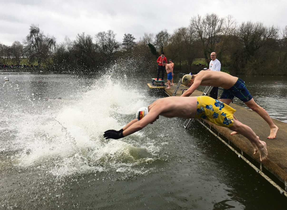 Christmas Day swim 2016 Hampstead Heath ponds