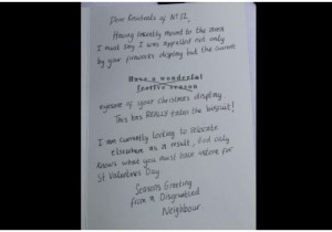 Christmas lights highgate complaint letter