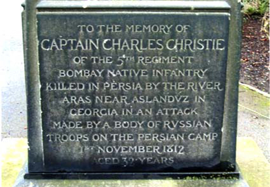 Captain Christie memorial