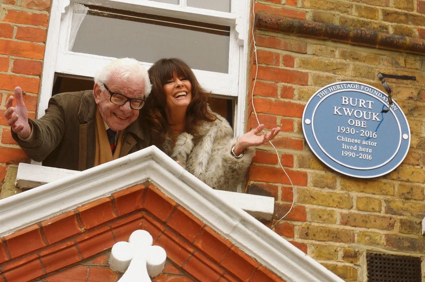 Burt Kwouk tribute: Barry Crier and Vicki Michelle Photo: John McKenzie