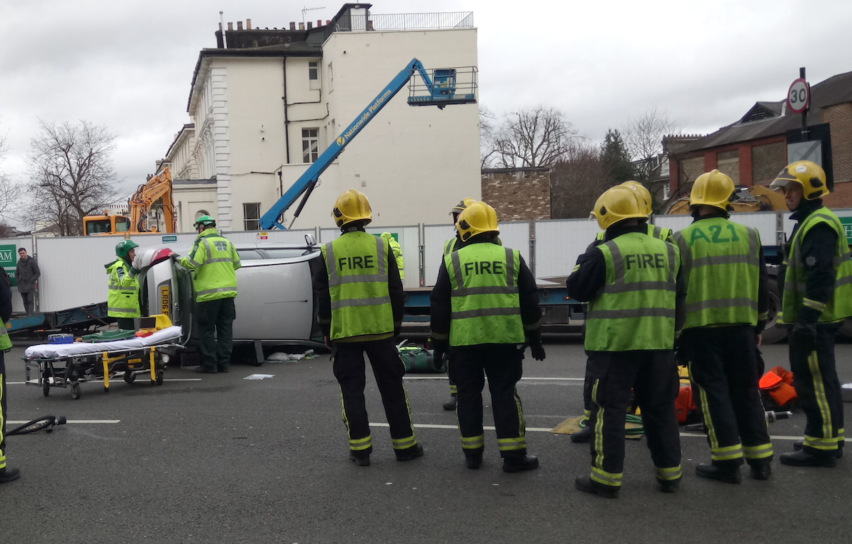 Swiss Cottage car crash