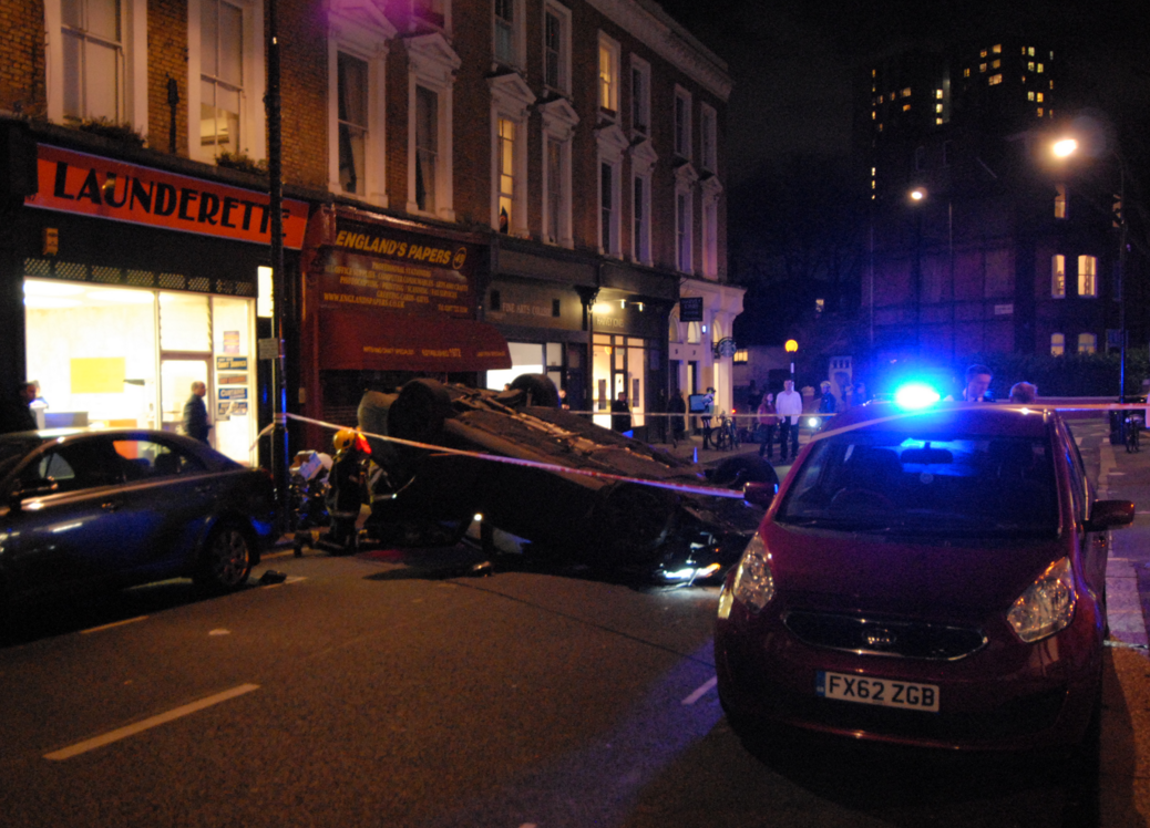 England's Lane crash
