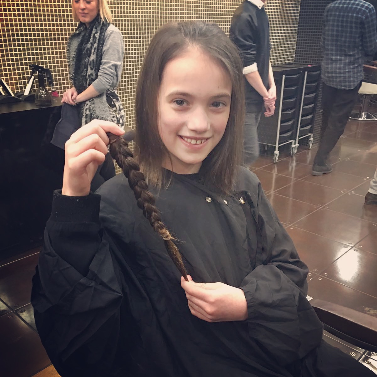 Lucie McNicholas charity haircut