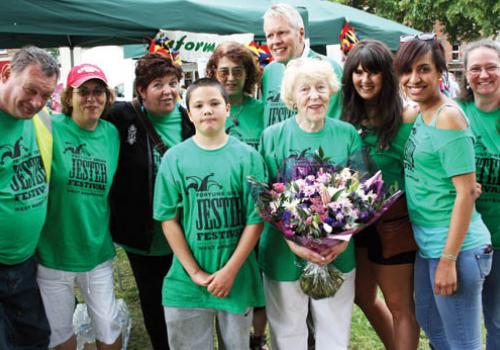 Save the Jester Festival plea Jester Festival organisers with Flick Rea