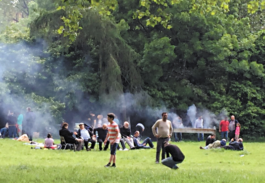 The many barbecues in Waterlow Park have changed the atmosphere and are damaging to health Barbecues on Highbury Fields