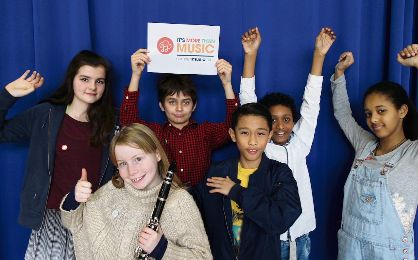 Young musicians, from left: Lila Beauchard, Mollie Wilson, Oliver Schultz, Reynard Cabanlig, Tyrell Sylvan Akeeno and Heven Woldemichael