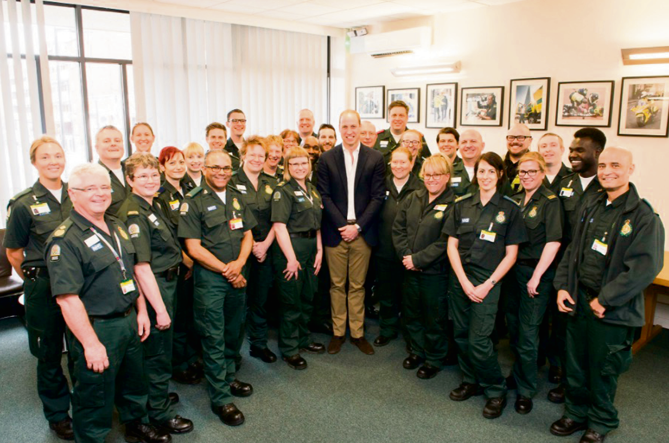 DukeofCambridge London Ambulance Service after terror attack