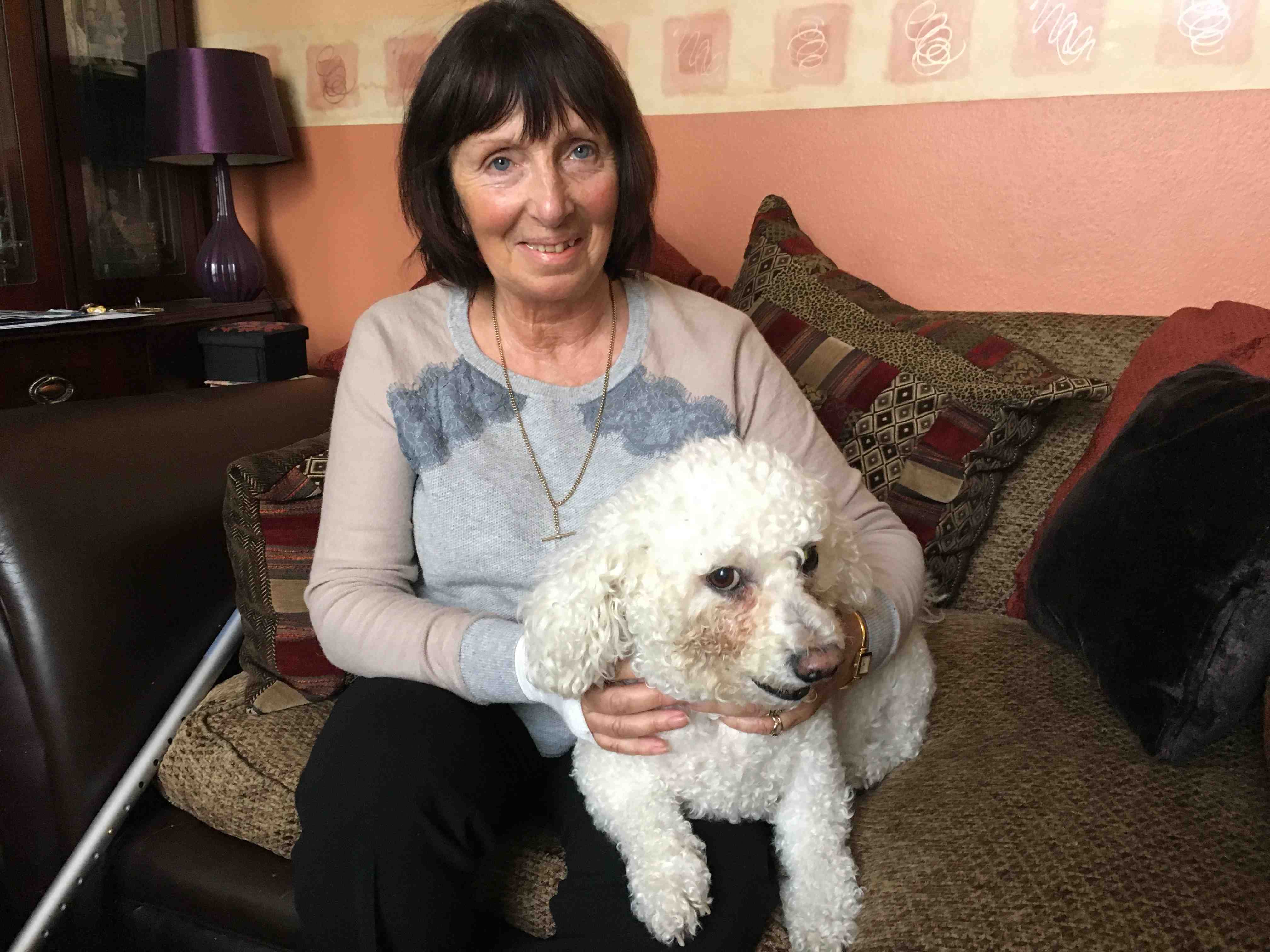 Canine attack victim left afraid to walk her own dog Mary Malloy and Georgie