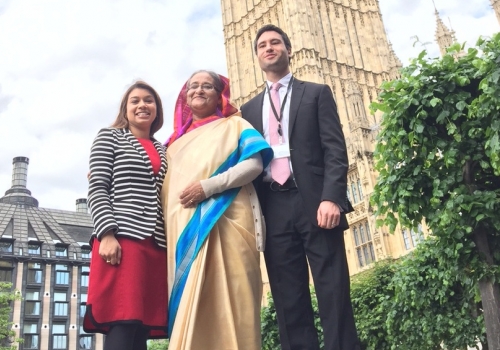 Tulip Siddiq, Sheikh Hasina, Chris Percy