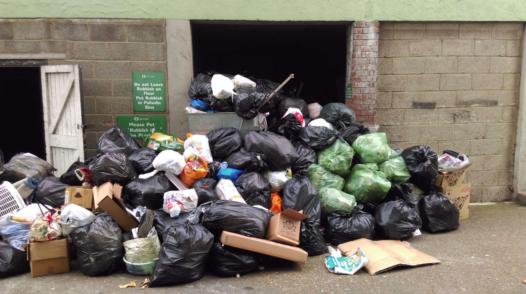 Residents across Belsize are frustrated about the new rubbish