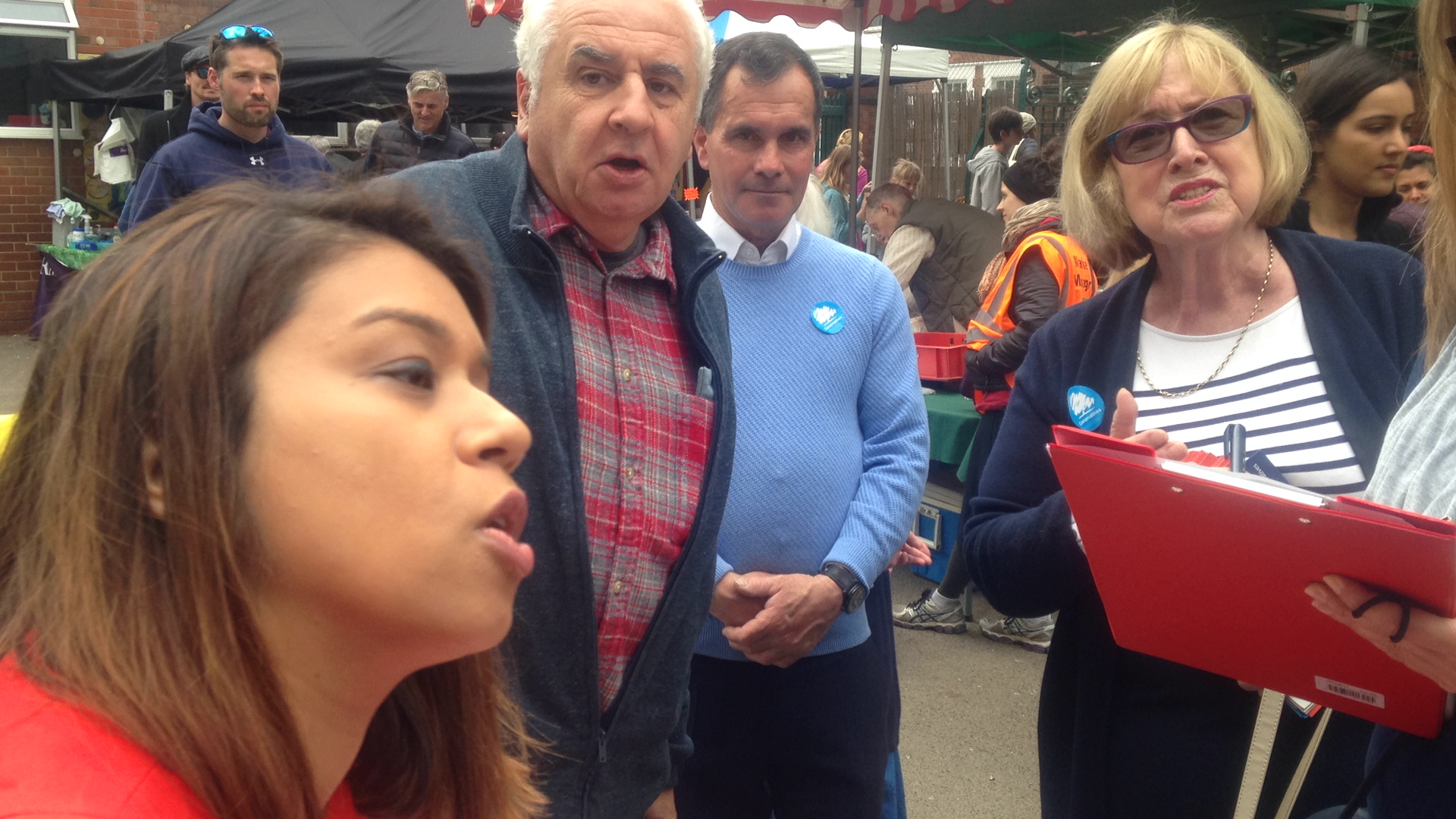 WATCH: Labour MP Tulip Siddiq goes head to head with Tory supporter in row at farmers market Tulip Siddiq Queens Park Farmers Market