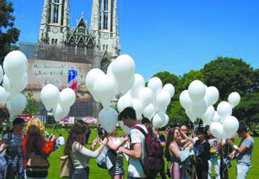 Upcoming events: April 7-13 The Hope_Students in Sigmund Freud Park, Vienna