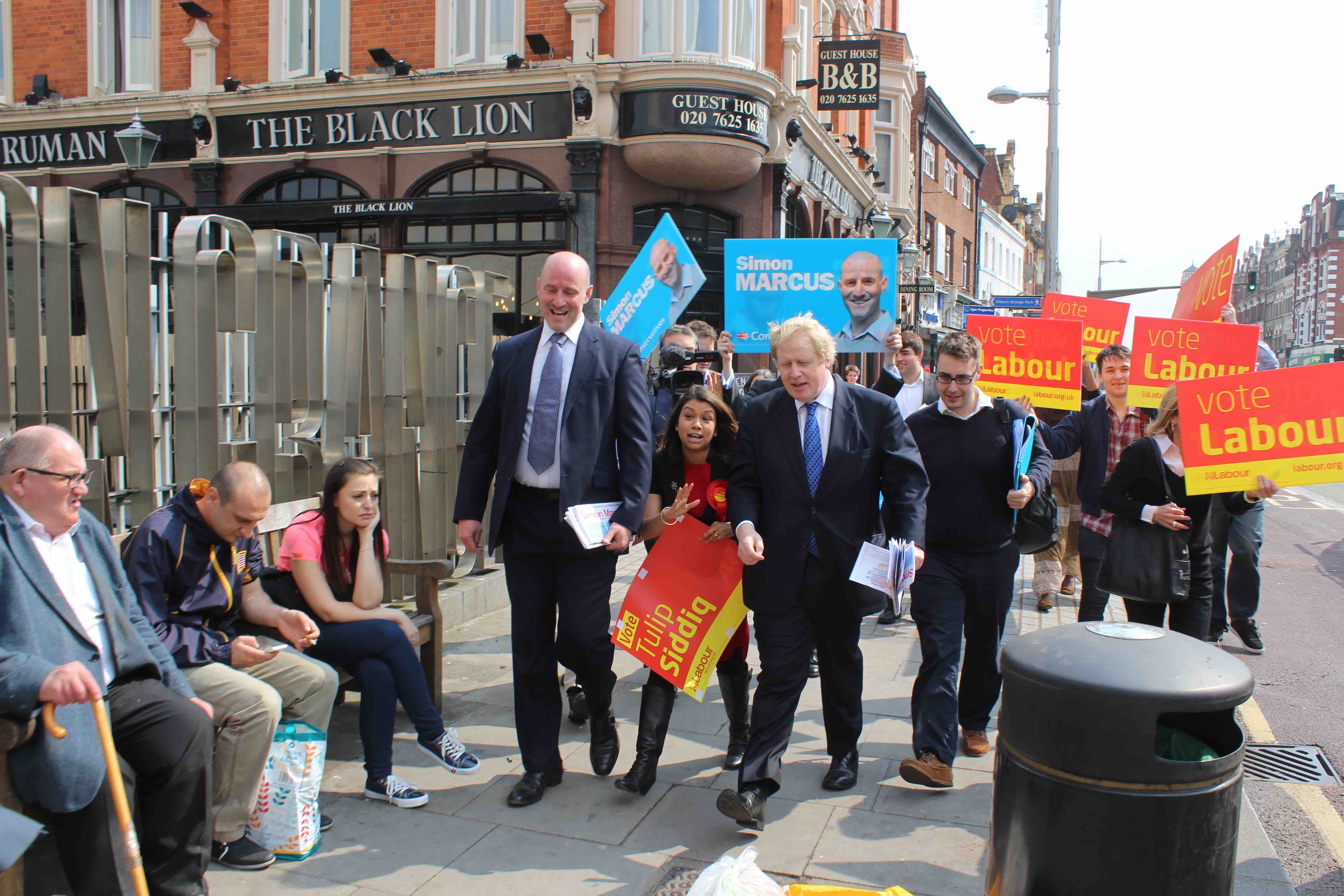 Labour MP Tulip Siddiq faces fight for survival in snap election Hampstead and Kilburn 2015 Tulip Siddiq Simon Marcus Boris Johnson