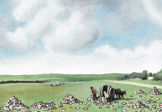 Constable litter cartoon