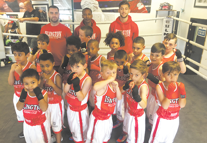 Boxing kids take first steps into the ring Islington Boxers