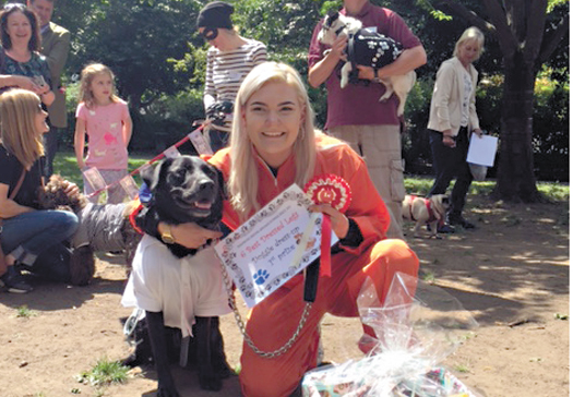 Naomi Jeffs and her labrador Laika