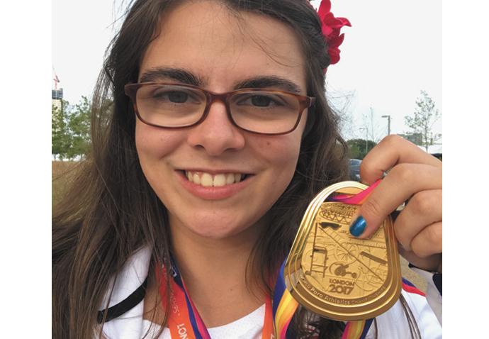 Good as gold! Sophie smashes world record Sophie Kamlish