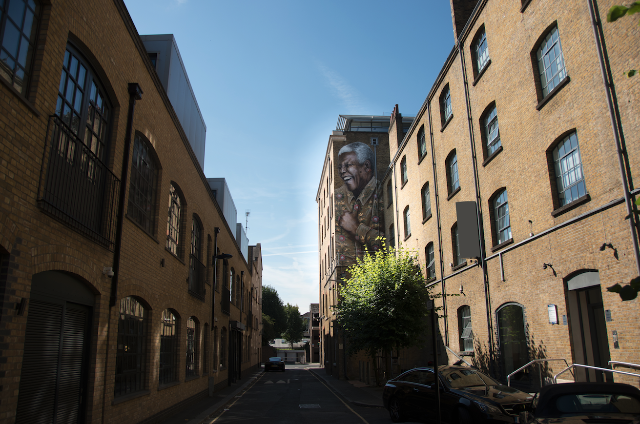 New Nelson Mandela mural appears in Camden Town street named after him mandela