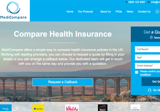 MediCompare Homepage