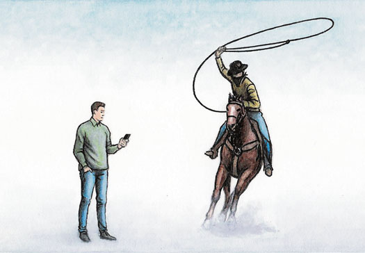 Phone Theft cartoon