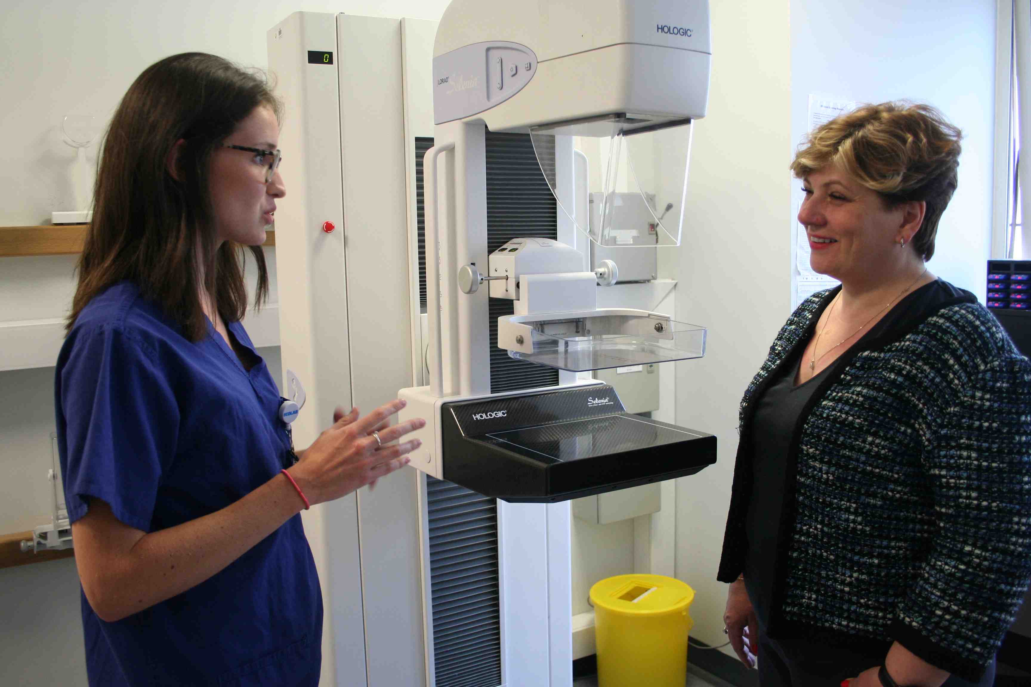 Emily Thornberry has breast cancer screening at Whittington Emily Thornberry