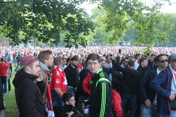 Koln fans at Highbury