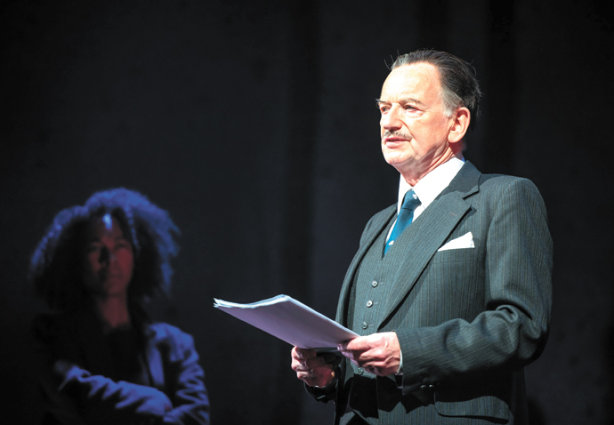 Review: What Shadows, at Park Theatre 200 Amelia Donkor as Rose & Ian McDiarmid as Enoch Powell_credit Mihaela Bodlovic