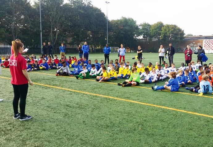 Primary pupils looking for silverware Islington Primary Schools Cup 2017 Heat One intro