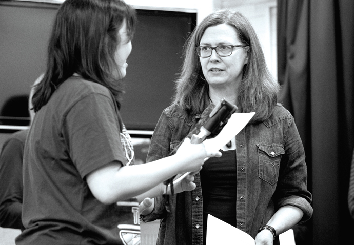 Merchant of Venice -Lizzie Contrad Hughes Artistic Director- Credit Nikki Wills