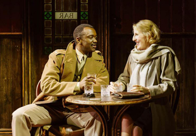 Daon Broni and Fenella Woolgar in 'The Slaves of Solitude'