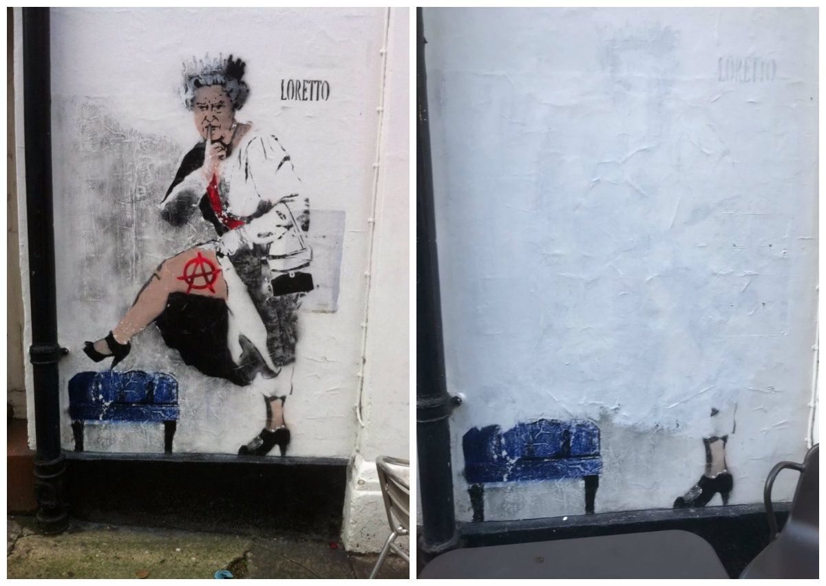 beforeandafter bannned queen mural