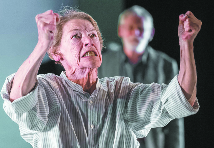 Glenda Jackson in King Lear at The Old Vic. Photos by Manuel Harlan