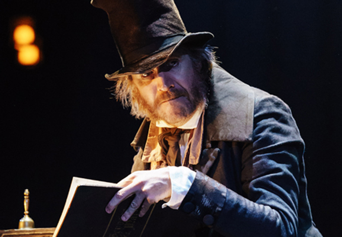 Rhys Ifans in A Christmas Carol at The Old Vic. Photos by Manuel Harlan