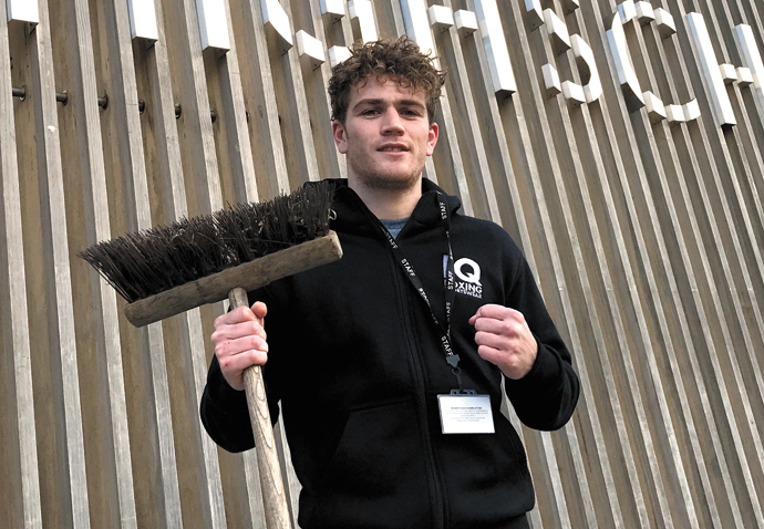 Going pro! New challenge for ‘Caretaker’ Robbie Chapman cutout