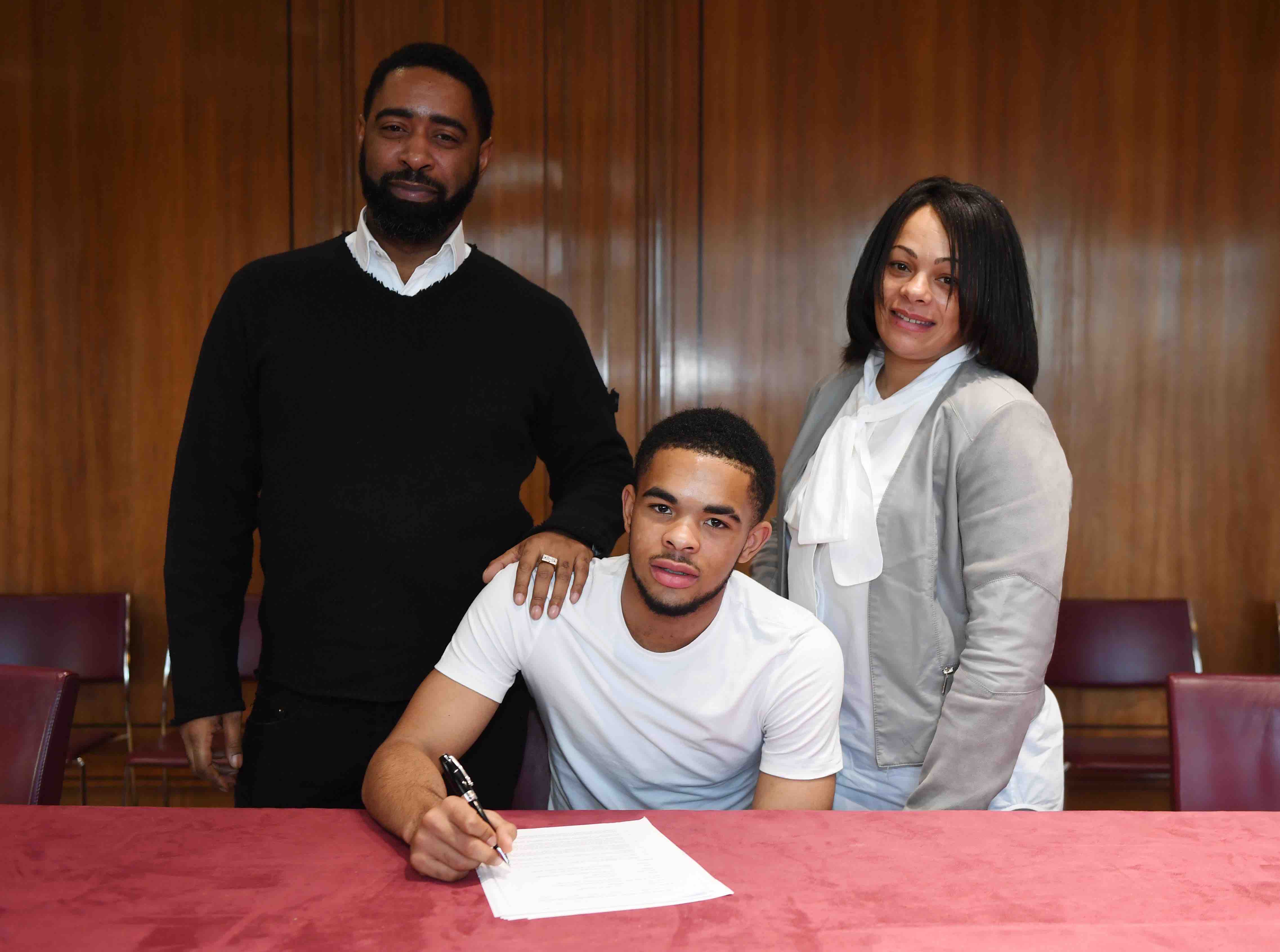 Former Gospel Oak School pupil Trae Coyle signs for Arsenal 28-Trae-Coyle 2 - CREDIT ARSENAL FC