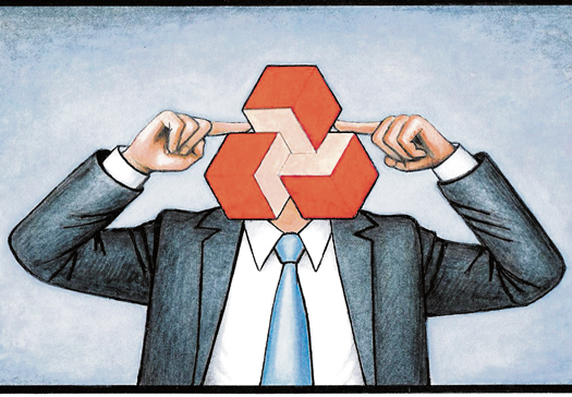 bank not listening cartoon